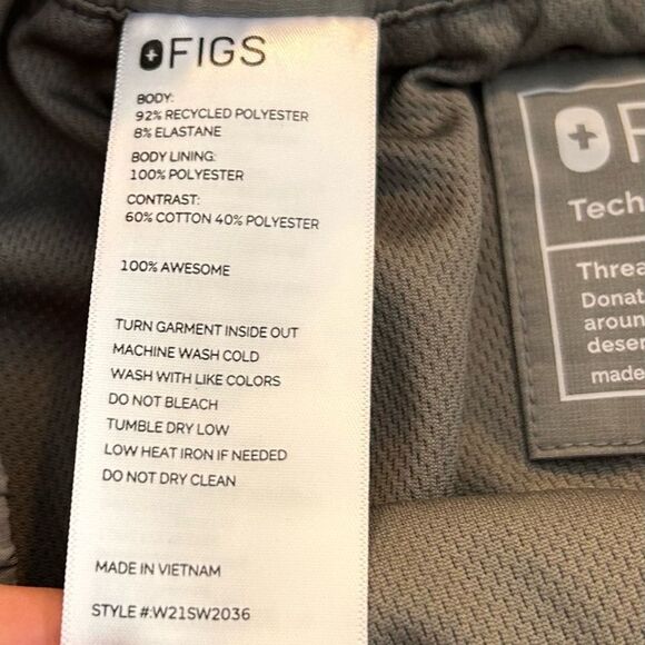 Figs Women’s Gray Zamora Jogger Scrub Pants Size Small - Picture 6 of 9